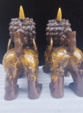 纯铜独角兽貔貅客厅旺财