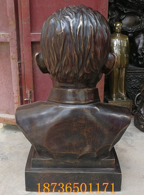 全铜大号孙中山全身铜像历史人物铜器雕塑摆件国父孙文半身像定做