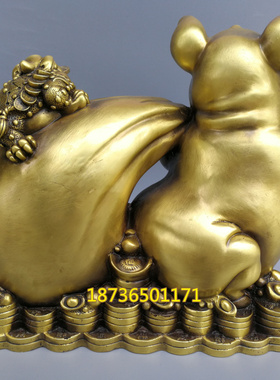 纯铜金蝉生肖猪摆件工艺品