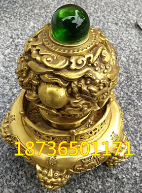 纯铜时来运转九转乾坤貔貅摆件