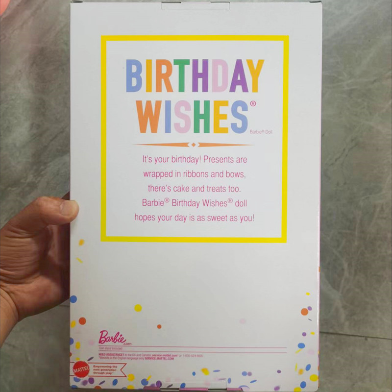 芭比新款之生日礼盒装玩具祝福娃娃 涛保庆玩具娃娃/配件