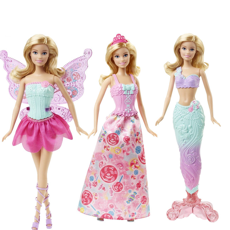 barbie美人鱼公主童话换装组娃娃 涛保庆玩具娃娃/配件