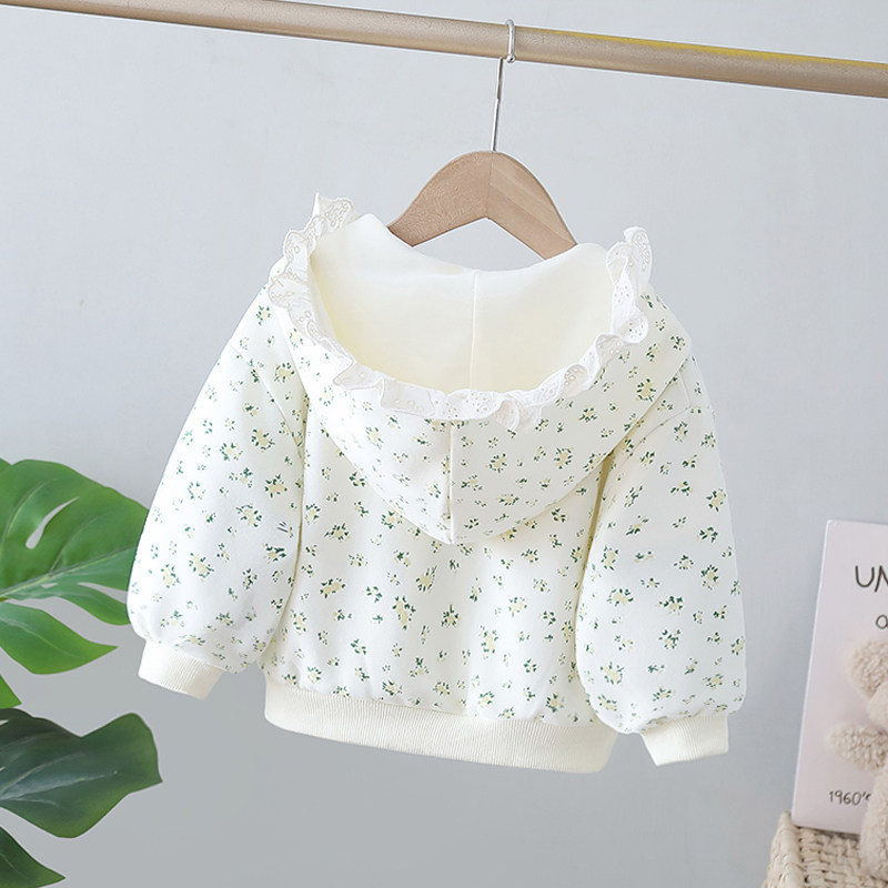 女童柔软棉布外套春秋2025新款儿童秋装女宝宝童装卫衣小女孩夹克