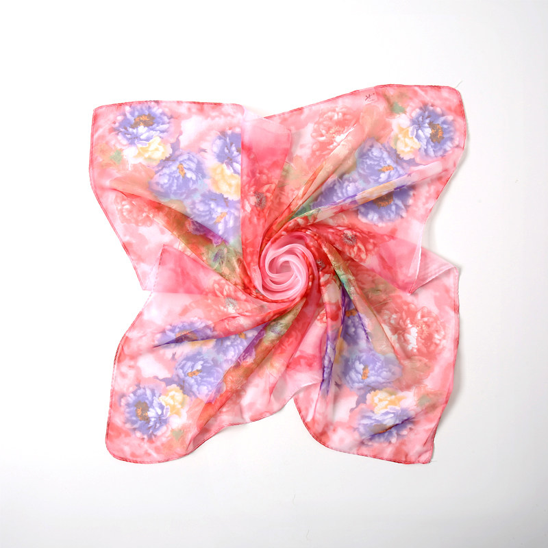 气质方巾女百搭装饰纱巾春夏轻薄透气雪纺印花护颈小方巾领巾围巾,淘宝优惠券,粉丝福利购,淘宝优惠卷