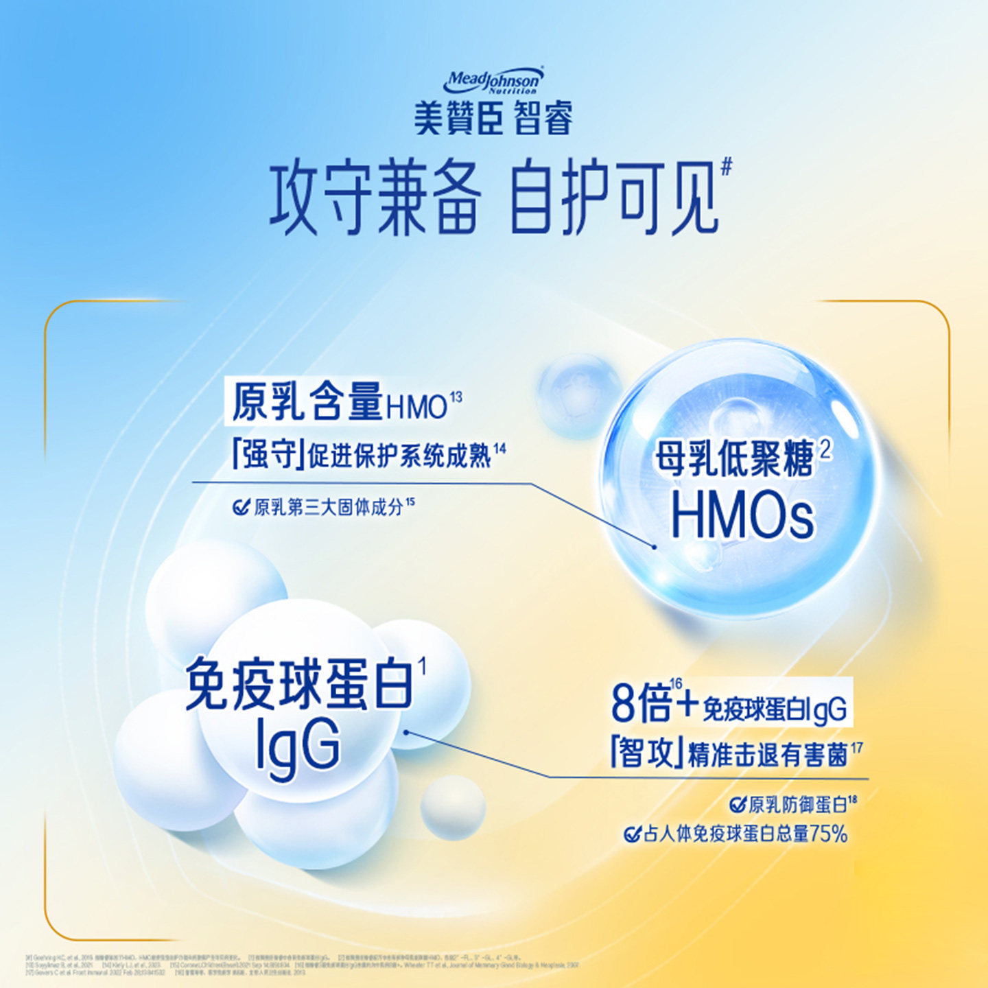 美赞臣智睿HMO婴幼儿配方奶粉Neuropro 2段400g/罐