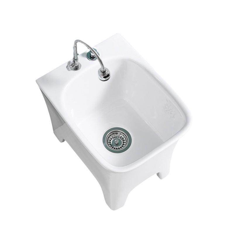 6b76阳台拖把池高脚大号拖布池陶瓷带盆落地式地拖腿四脚拖把槽水,淘宝优惠券,粉丝福利购,淘宝优惠卷