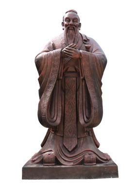 玻璃钢学校雕像文化馆复古孔子孔夫子人物商业古风名人雕塑工艺品
