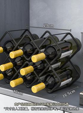 t5lp红酒架摆件置物架红酒杯架子家用葡萄酒架客厅酒柜放酒瓶轻奢