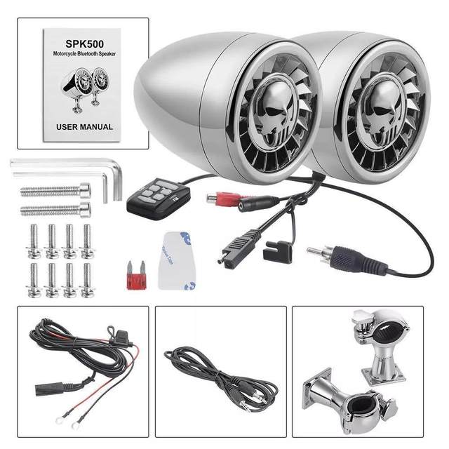 Motorcycle bass audio ATV amplifier Bluetooth audio all-in-one 600w 5-inch high-sound quality