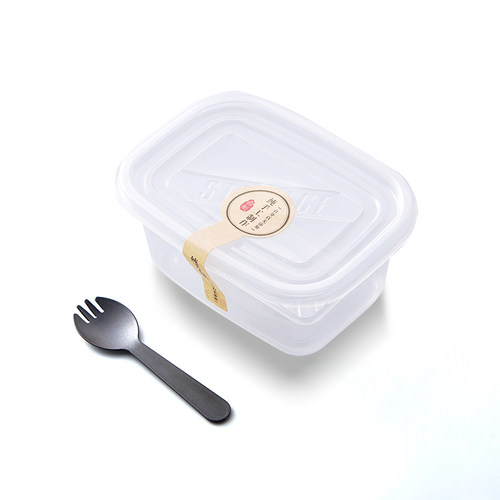水果捞盒子一次性高档餐盒网红长方形豆乳打包保鲜盒千层蛋糕盒子 - 图3