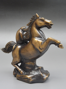 纯铜马上封侯工艺品摆件