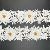 Milk Wire Hollowed-out Water Soluble Lace Curtain Trim Skirt Barcode Clothing Accessories