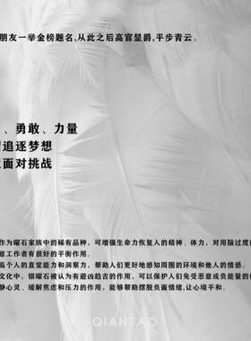 QIANTAO「梵音」天然银曜石手串黑闪灵雪花幽灵水晶手链情侣礼物