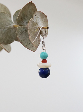 QIANTAO「山海*星河」原创国风新中式青金石南红文艺项链女生礼物