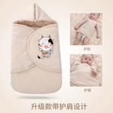 Детское одеяло для новорожденных, хлопковый детский спальный мешок для выхода на улицу, увеличенная толщина