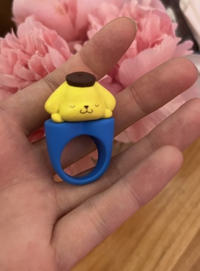 美乐蒂库洛米彩色戒指公仔树脂