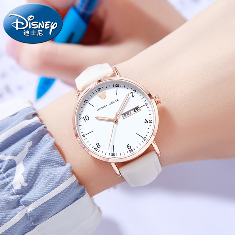 迪士尼女款学生初中高中生新款手表 购酷手表国产腕表