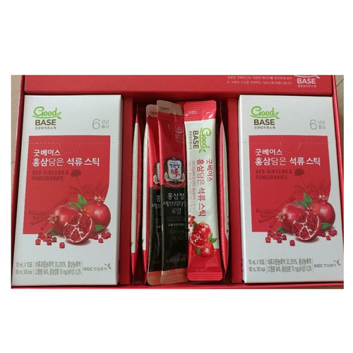 韩国直邮正官庄GoodBASE高丽6年根红参石榴浓缩液条饮品10ml*30包 - 图1