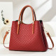 Seaside vacation woven straw bag for women 2026 new high-end contrasting color portable bucket bag single shoulder crossbody bag