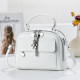 Tianyan bag women's 2026 new spring and summer solid color soft handle double-layer zipper large capacity single shoulder crossbody bag