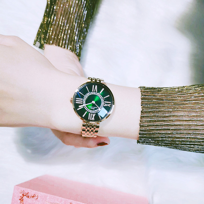 新款网红简约钢带女韩版潮流女表 ibso爱彼思诺国产腕表