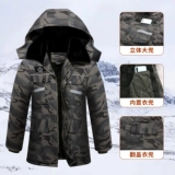 Зимний хлопковый флисовый удерживающий тепло износостойкий пуховик для работы, увеличенная толщина