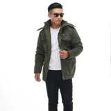 Зимний хлопковый флисовый удерживающий тепло износостойкий пуховик для работы, увеличенная толщина