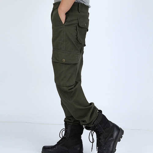 Демисезонные хлопковые износостойкие штаны для работы, увеличенная толщина
