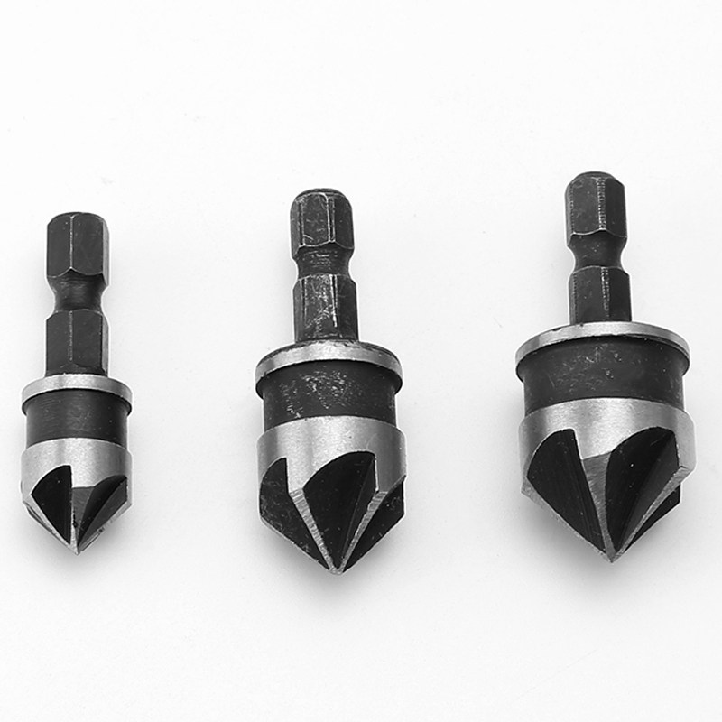 五刃倒角刀金属倒角器五刃铣刀沉孔钻头扩孔钻带槽倒角钻直柄锪钻,淘宝优惠券,粉丝福利购,淘宝优惠卷