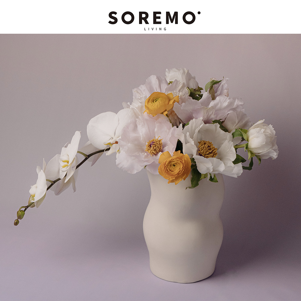 SOREMO 原创专利抽象人体电镀花器陶瓷异形床头花瓶艺术摆件简约 - 图2