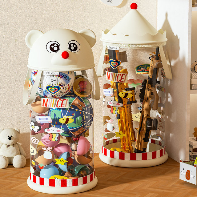 Portable mobile cute doll storage bucket