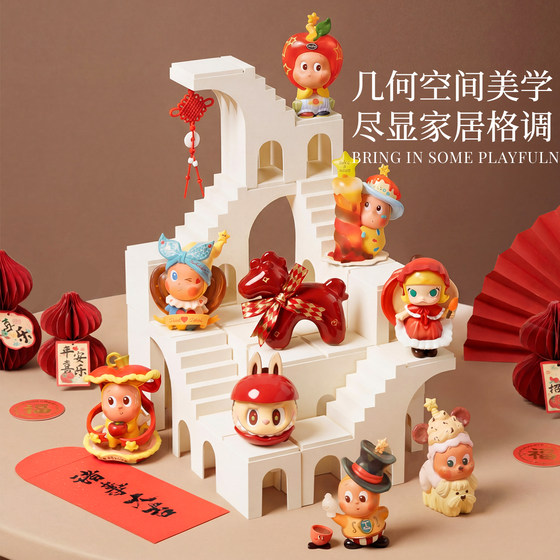 Year of the Horse Limited Trendy Toy Figure Blind Box Display Stand