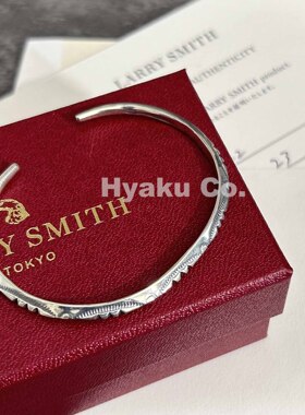 日本手工制925银手镯LARRYSMITH