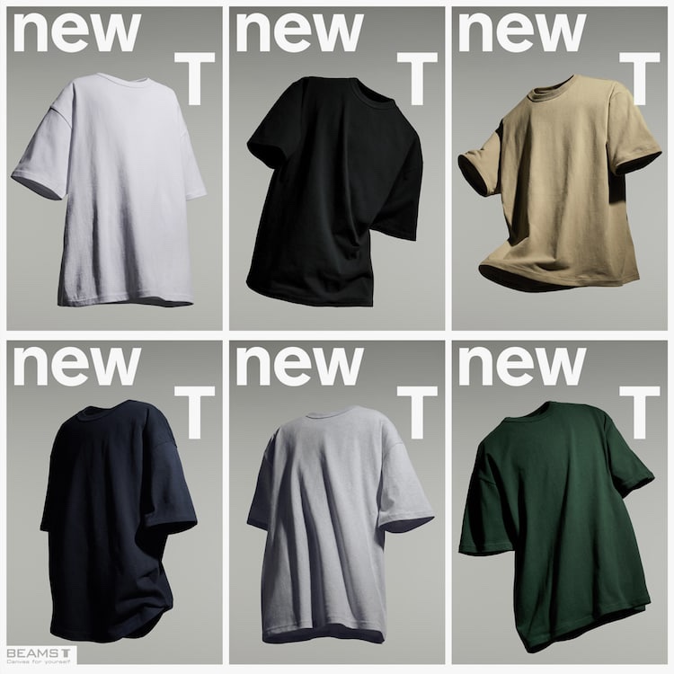 【现货】BEAMS T 24ss新色追加“New T” 7.7oz纯色短袖T恤-图3