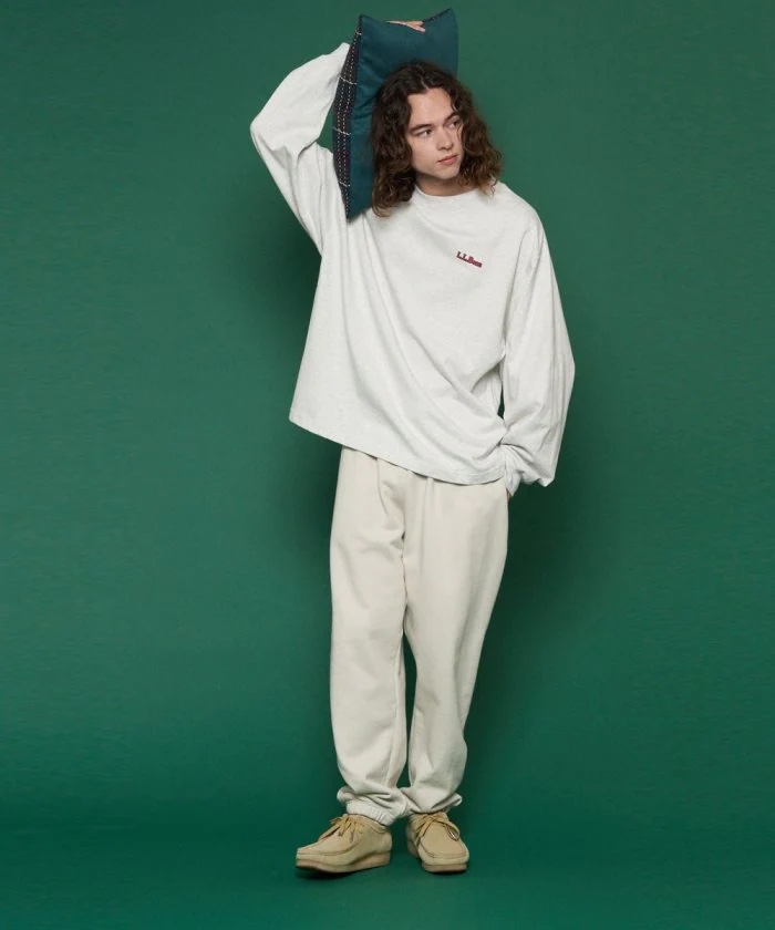 【代购】LLBEAN日本限定线 23aw L/S T-shirt复古印花长袖T恤-图0