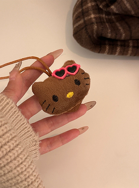 【蜜桃茶】可爱kitty猫眼镜收纳挂绳项链女2025新款墨镜挂脖配饰