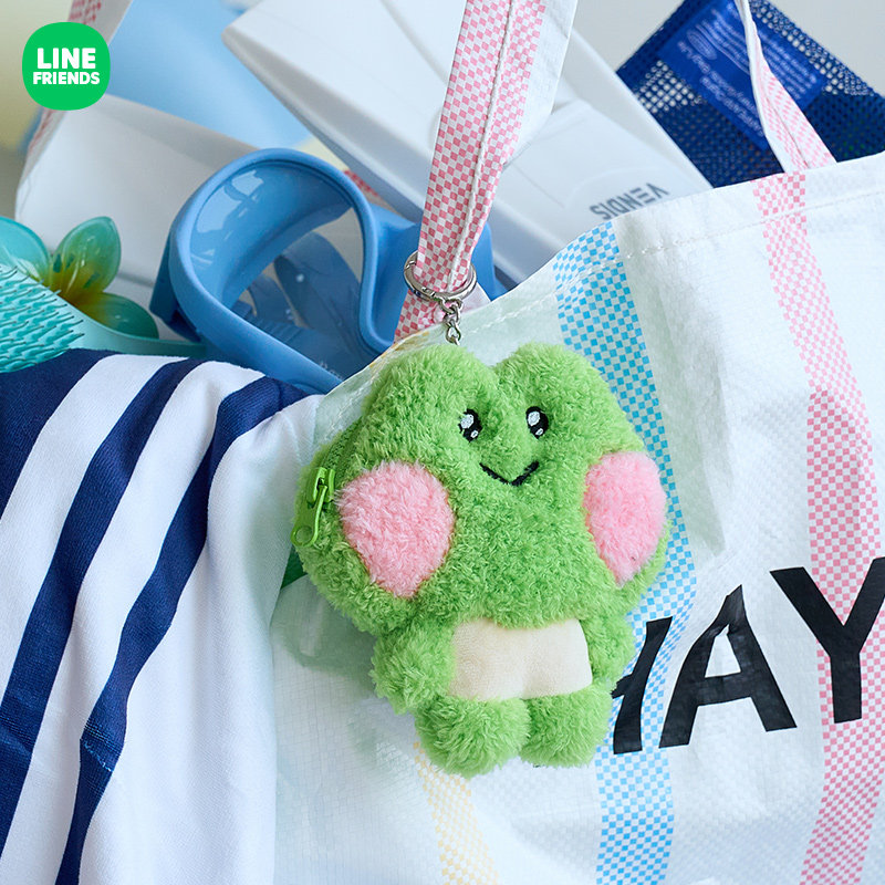 LINE FRIENDS连我朋友 minini 海底世界系列毛绒零钱包 多功能,淘宝优惠券,粉丝福利购,淘宝优惠卷