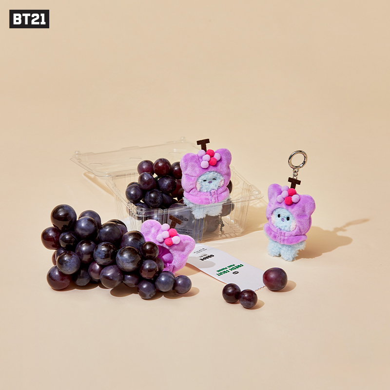 BT21 mini minini 水果系列钥匙扣 可爱毛绒包包挂件LINE FRIENDS - 图0