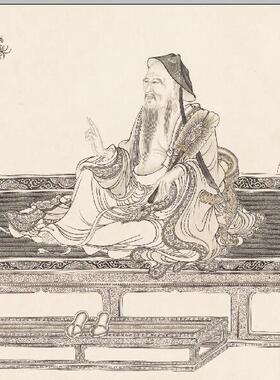 宋人维摩演教图 国画名家字画装饰画 画心宣纸艺术纸高清微喷复制