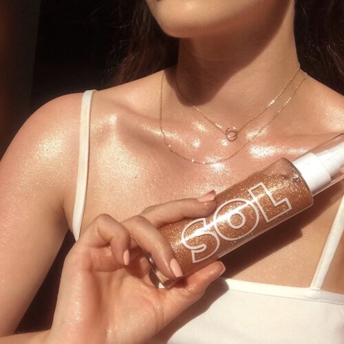 美代正品Colourpop Sol Body Glow古铜高光闪粉提亮光泽身体乳 - 图2