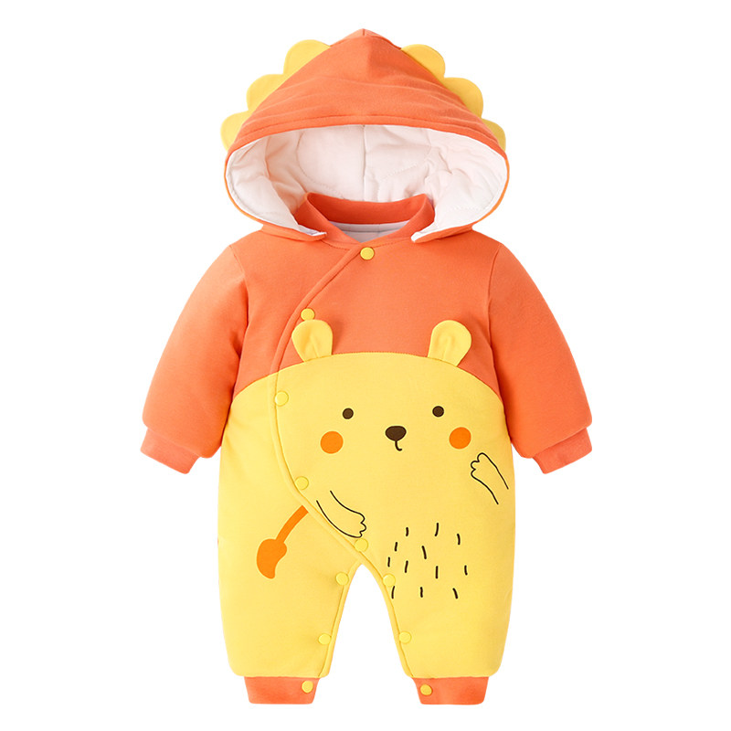 连体衣服秋冬季套装宝宝加厚棉衣 qibaylor七贝乐连身衣/爬服/哈衣