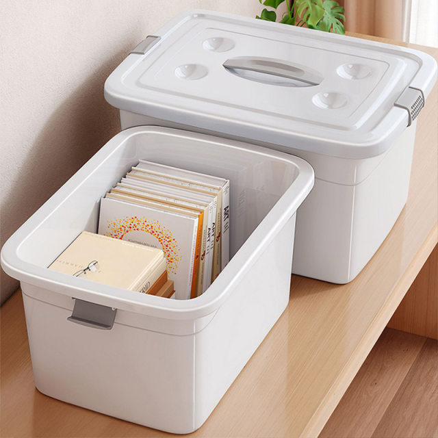 Clothing storage box with lid upgraded enhanced