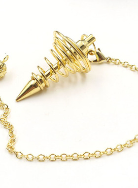 复古配饰铜制螺旋锥形灵摆