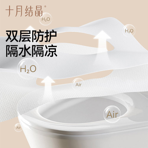 十月结晶一次性马桶垫20片产妇旅行黏贴坐垫纸孕产妇坐便套防水 - 图0