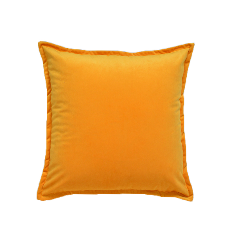 北欧天鹅绒纯色抱枕靠垫客厅沙发抱枕套不含芯正方形靠枕支持订制
