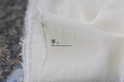 事儿 全棉纱布料－加密无添加安全被里布坯布面料／宽幅200cm - 图0