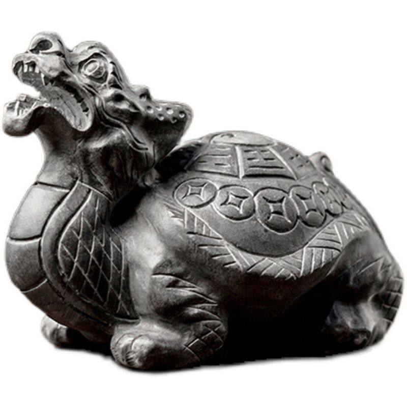 石雕龙龟石头青石龙头龟摆件家用庭院赑屃霸下吐水茶宠八卦小石龟,淘宝优惠券,粉丝福利购,淘宝优惠卷