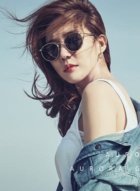 刘仁娜同款墨镜女夏韩版潮高级感ins复古小脸款太阳镜眼镜2021年