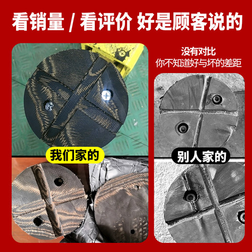 龙门举升机胶垫轮胎皮垫升降机四方八角脚垫圆形加厚牛筋垫配件 - 图1