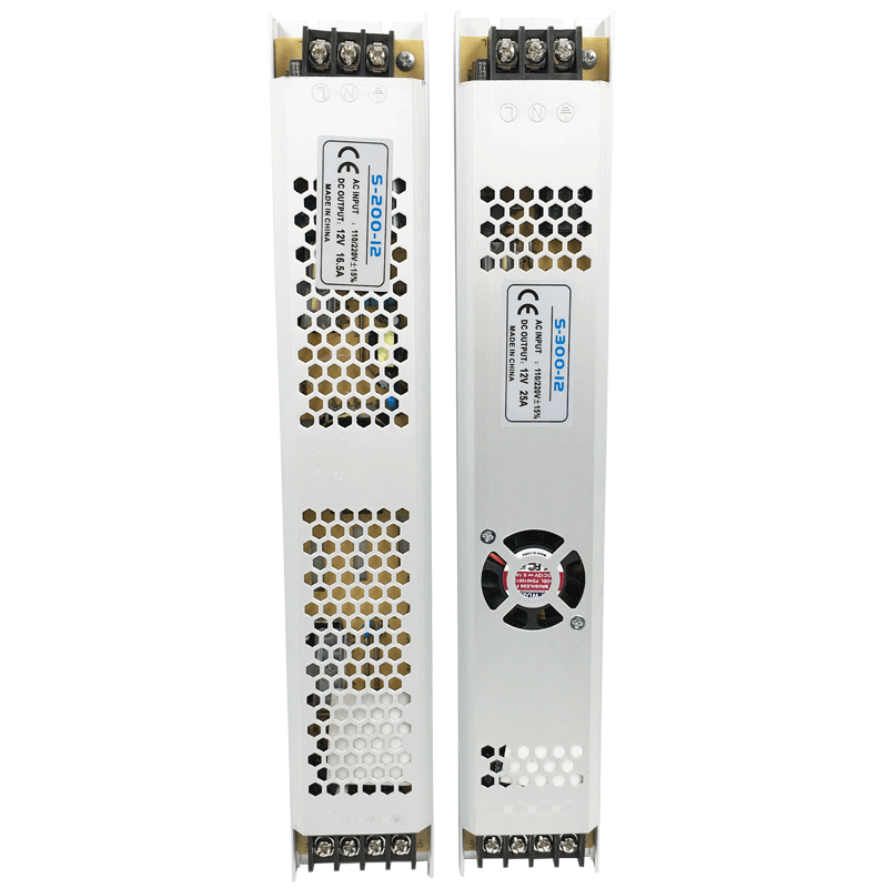 led长条超薄电源12v33a静音300W拉布灯箱电源24v内置变压器400w - 图3
